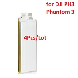 Battery Cell for DJI Phantom 3 Drone PH3 3P/3S/3A/3 SE 4K Li-Po 15C High Rate Rechargeable 3.8V 4500mAh 844297 784399