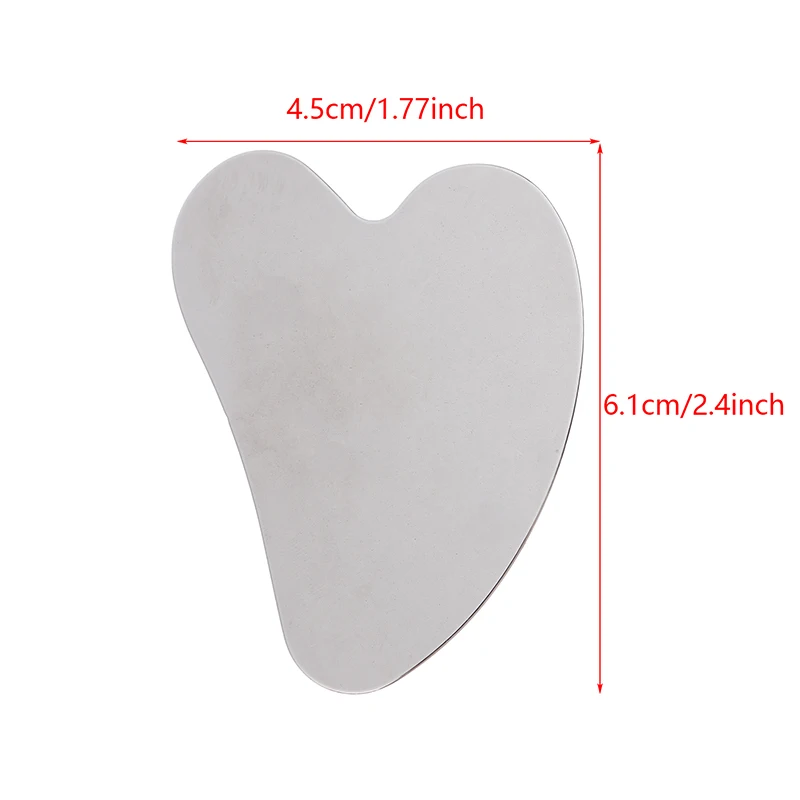 1pc Face Neck Body Guasha Massage Tool Facial Skin Care Guasha Board Face Massager Stainless Steel Gua Sha Scraper Massager