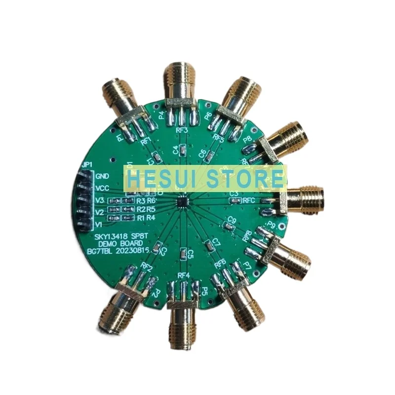 10KHz- 6GHz SP8T RF Switch module 8 Select 1 RF Antenna Switch Single-pole eight-throw Microwave RF SP8T Switch SKY13418 module