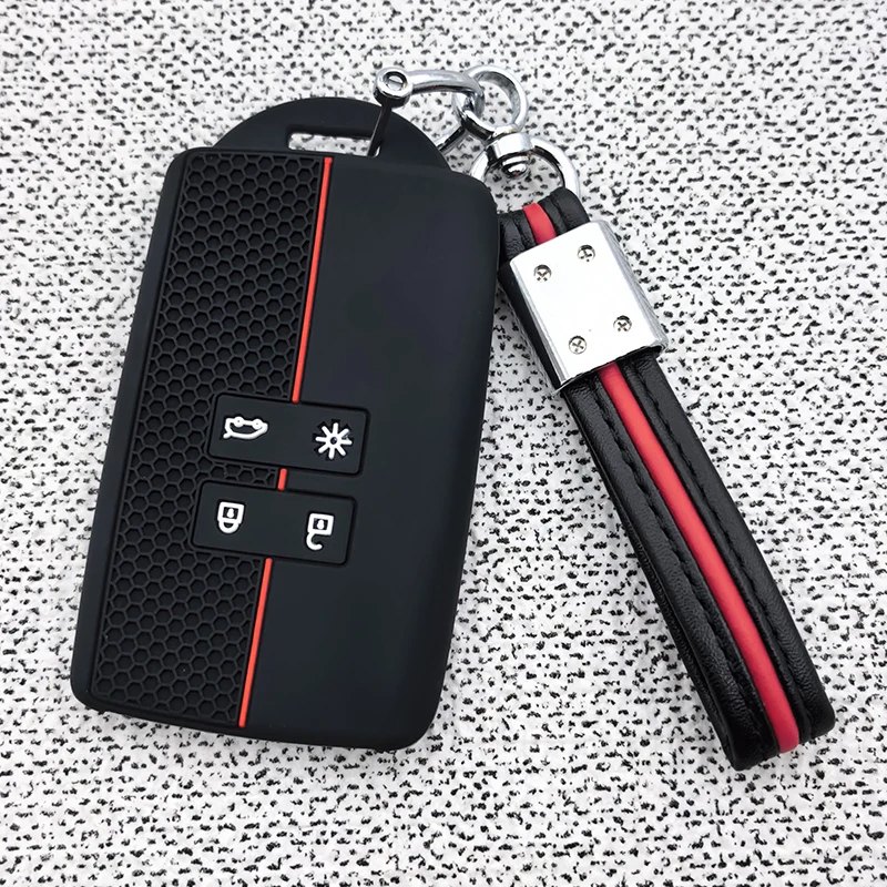 Schlüsselhülle für Renault Clio 5 Megane 4 Zoe Kadjar Captur Arkana Koleos Silikon-Autoschlüsselabdeckung für Dacia Duster Logan 3 Jogger Sandero