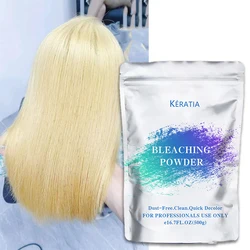 Salon Professional Strong Fade Dust Free Blue Hair Bleaching Powder for Hair Color Dye Lightener