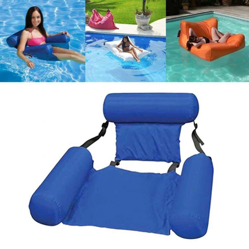 Water hammock recliner inflatable floating Swimming Mattress Sea Swimming Ring Pool Party Toy Lounge Bed For Swimming