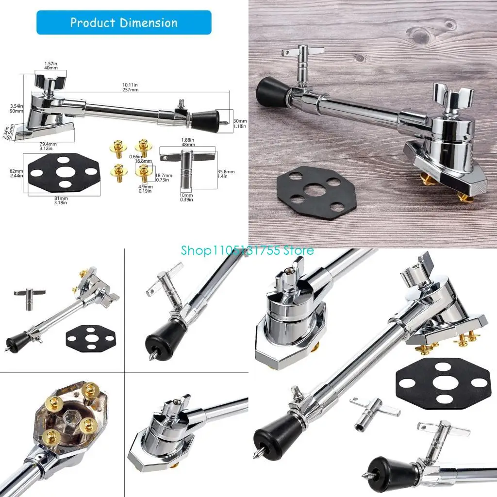 

K0EF Metal Bass Drum Legs with Nonslip Design Drum Stand Replacement Feet for Secure Percussion Instrument Setup & Stability