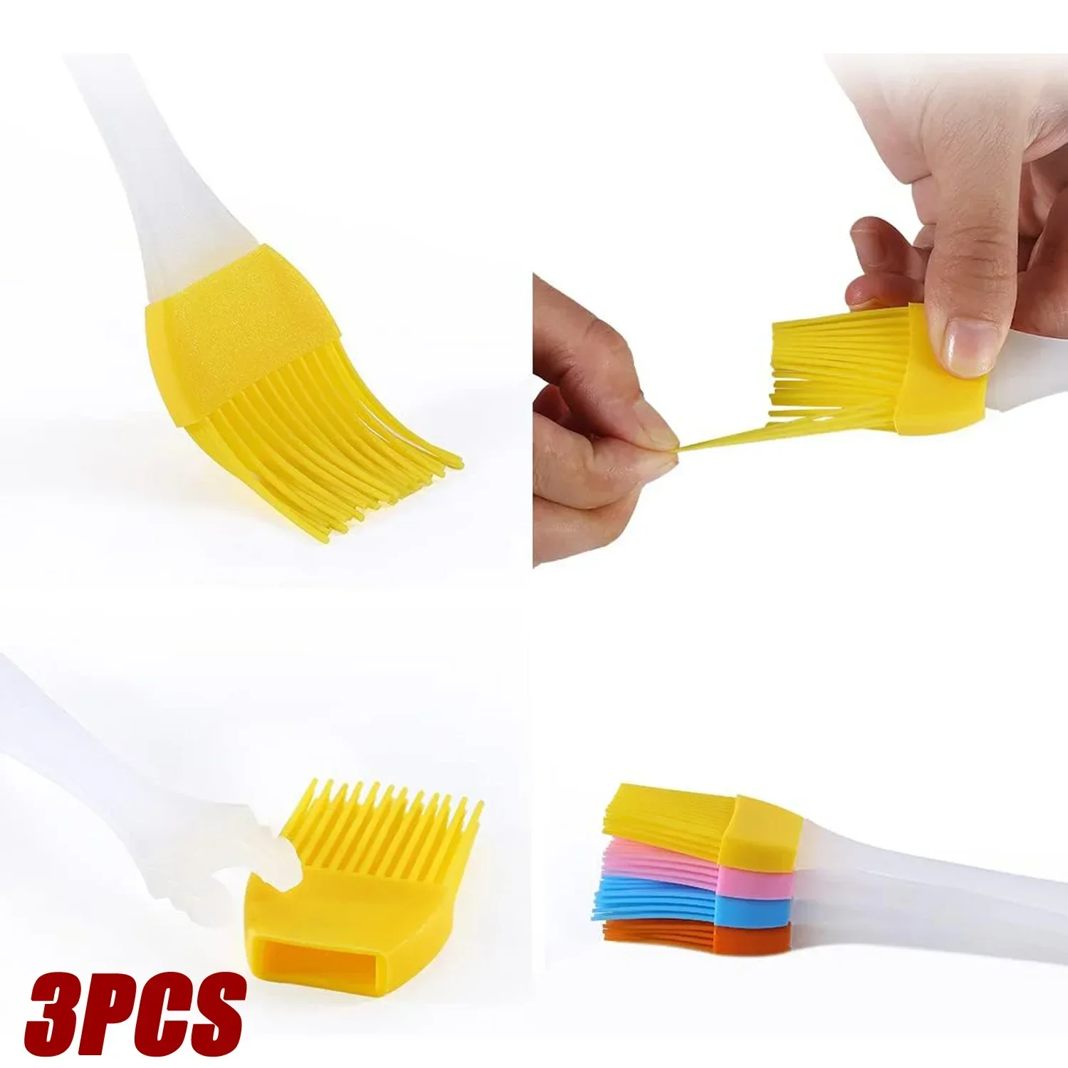 

Silicone Grill Brush Bread Chef Pastry Oil Cooking Smear BBQ Brush Tool Seasoning Baking Pan Oil Brush Kitchen Tools