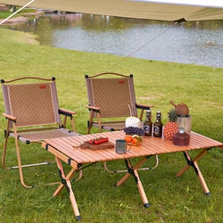 Outdoor Folding Table Portable Picnic Camping Equipment Complete Set Of Beach Tables And Chairs Mesa Plegable Outdoor Furniture