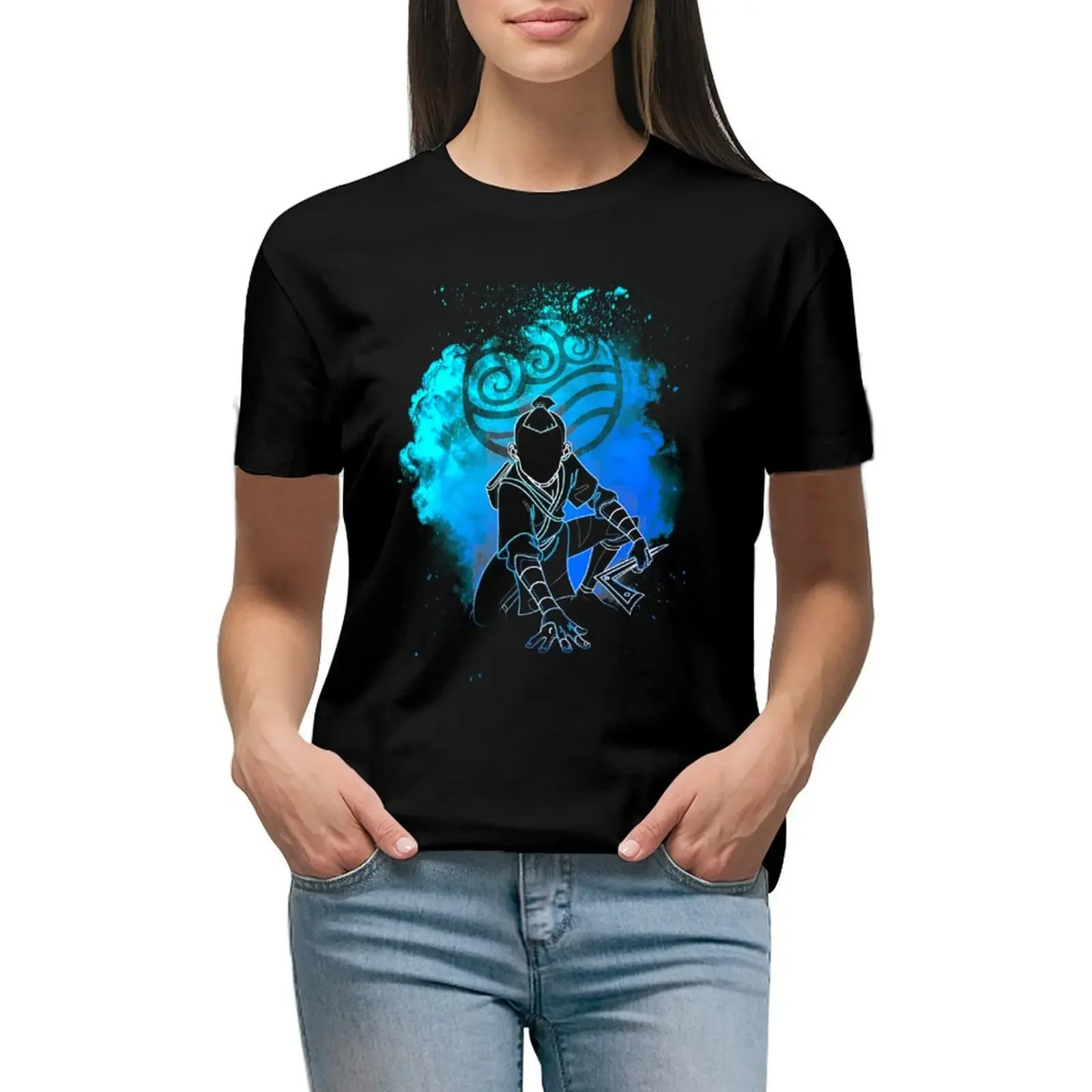 Soul of the Waterbender T-Shirt cute tops anime Female clothing quick drying Woman clothing