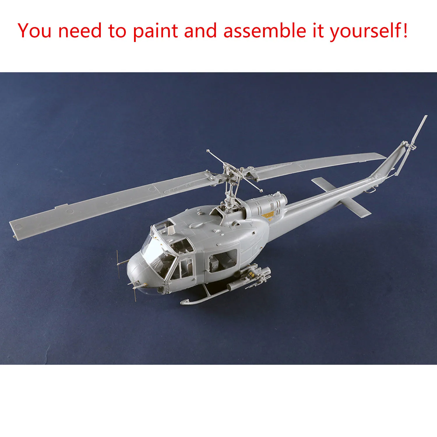 

1/35 UH-1B Huey Gunship Aircraft Model Kit 05112 Trumpeter Plastic Static Helicopter 330+ Parts Unassembled DIY Collection Gifts
