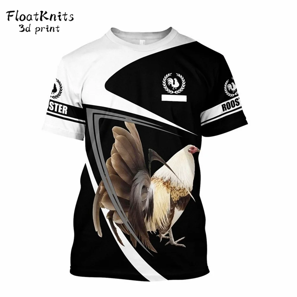 

Rooster Graphic T Shirts O-Neck Trendy Short Sleeve Tee Summer Quick-Drying T Shirt for Man Oversized T-Shirt Fashion Men's Tops