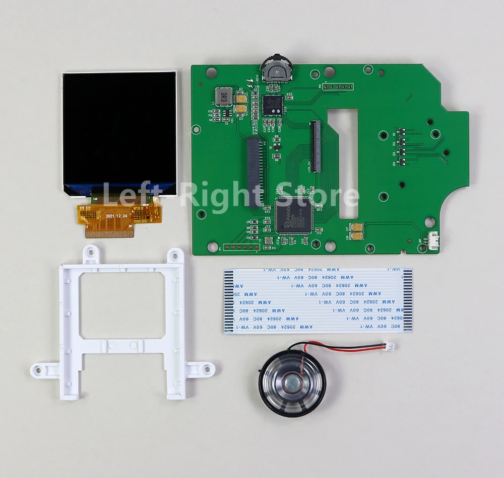 리본 케이블 부품이 있는 IPS LCD 스크린 키트, 게임보이 V4.0 용 브래킷, GB V4 DMG, 2.45 인치, 1 세트