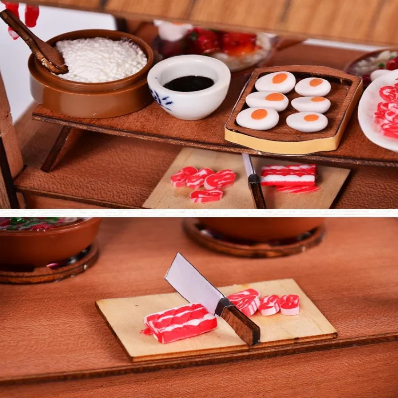 متجر أرز وعاء الطين الصيني من OUZEY، نموذج ريترو لوفت DIY، مشهد طعام الشارع الآسيوي للمراهقين #5