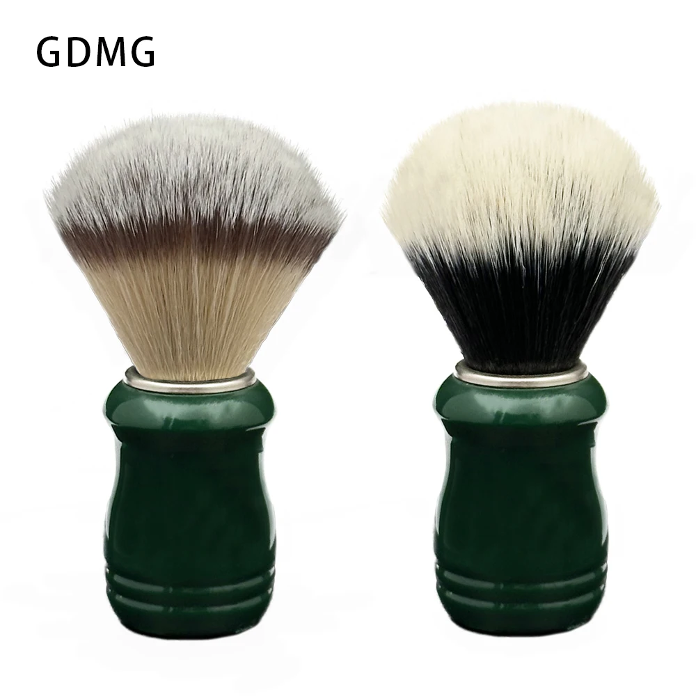 Men\'s Shaving Brush ABS Beard Brush Dark Green Shave Handle Facial Beard Cleaning Tool High Quality Professional Salon Tool 22mm