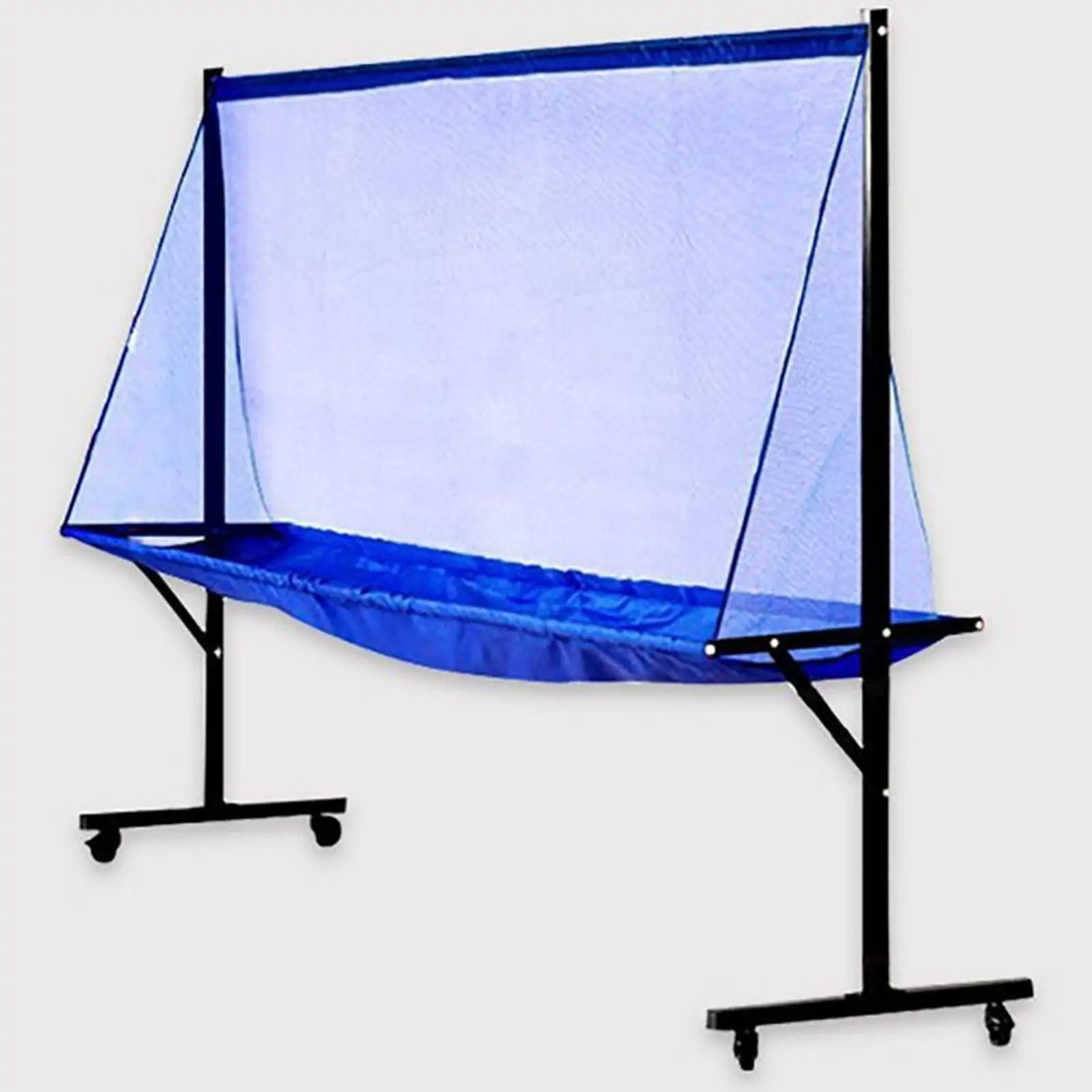 Movable Table Tennis Ball Net Ping Pong Recycle Catcher Portable Ball Catcher Net Equipment Large Collecting Net for Practice