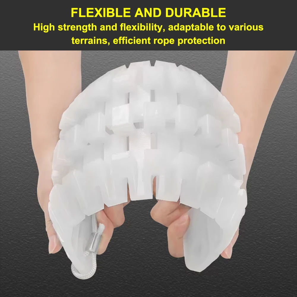 PE Anti Wear Thickened Foldable Double Rope Sheath, Edge Rope Protector, Climbing at Heights Equip,P620