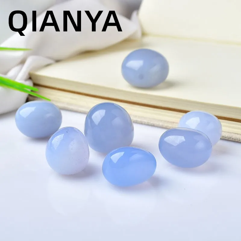 Natural Rare Blue Chalcedony Agate Crystal Mineral Gems Irregular Tumble Stones Healing Reiki Home Aquarium  Decoration Gift