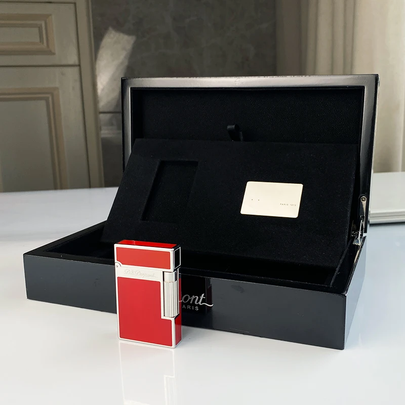 

New commemorative edition single and double flame luxury lighter Ping Sound natural paint cigarette smoking butane lighter 16079