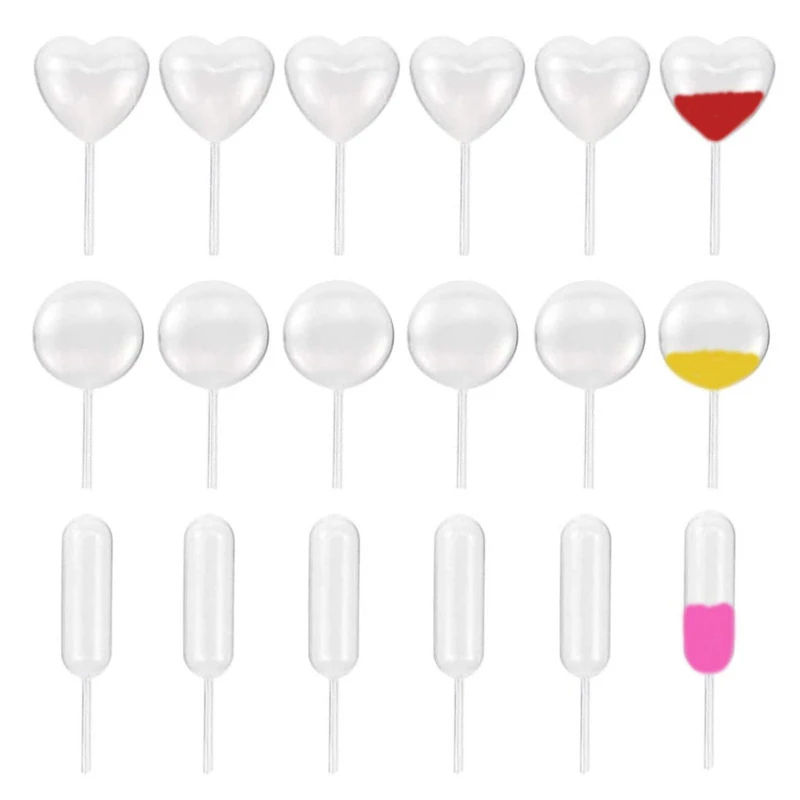 50Pcs Mini Dropper 4ml Disposable Jam Dropper For Cupcakes Sauce Squeeze Transfer Pipettes Dropper Dessert Stuffed Cake Decor