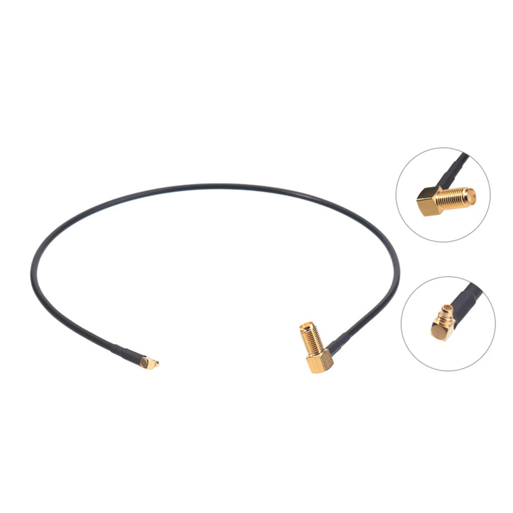 2PCS RF Extension Cable MMCX Male To Female RG174 Coaxial Feeder Wire 50 Ohm Gold Plated For Radio Communication Test Tool
