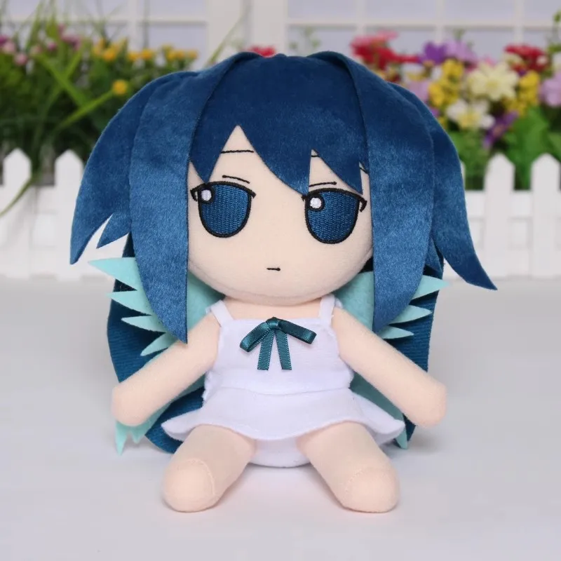 Fumo The Song of Saya Plush Toy Anime Saya Sitting Soft Doll Stuffed Figure Plushies Cartoon Figurine Gift for Kids Fan Birthday