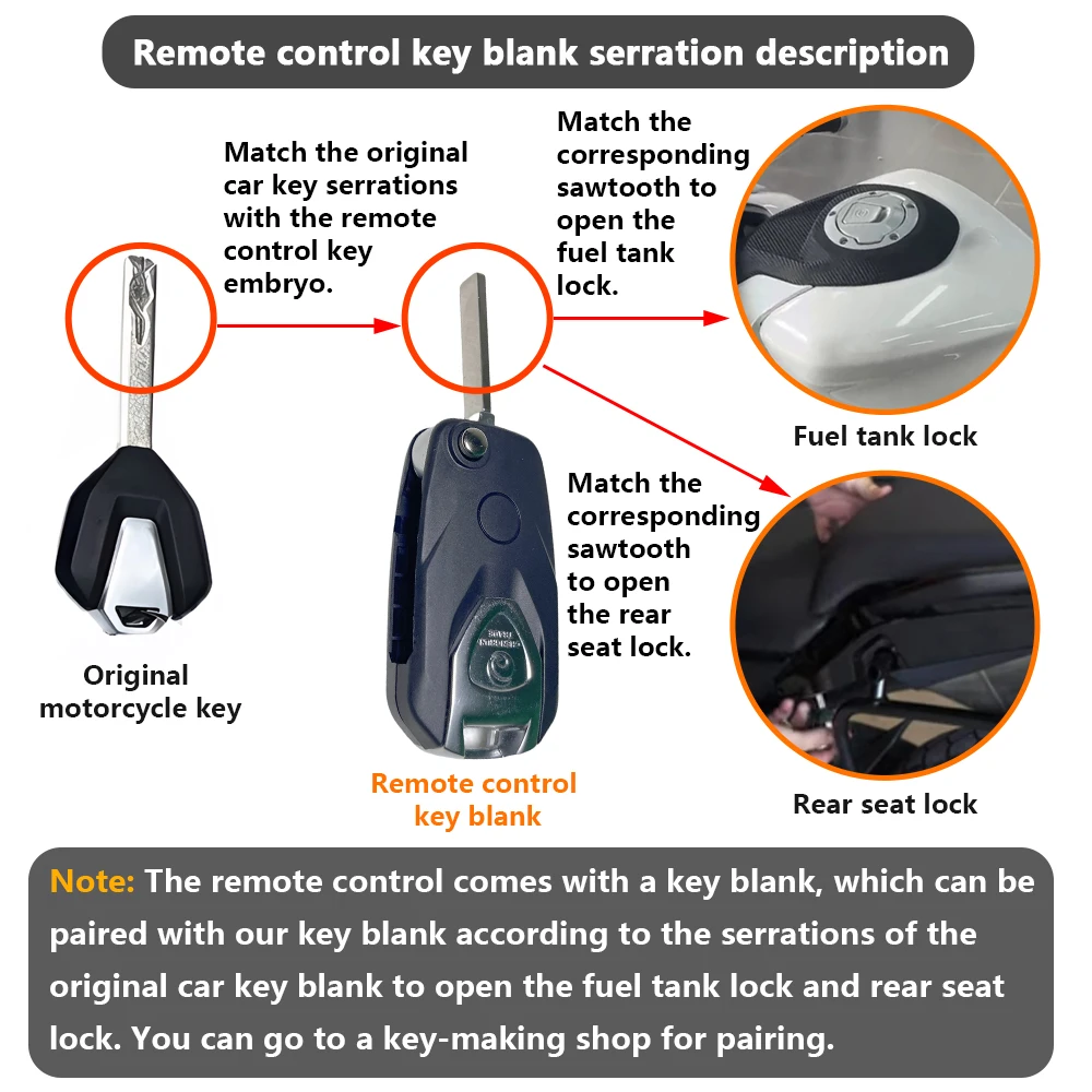 بدون مفتاح الوصول بدء نظام قفل دراجة نارية مفتاح التحكم بالإشعال عن بعد دون مفتاح ل CF Moto 800 MT CF Moto MT800 2021-2023