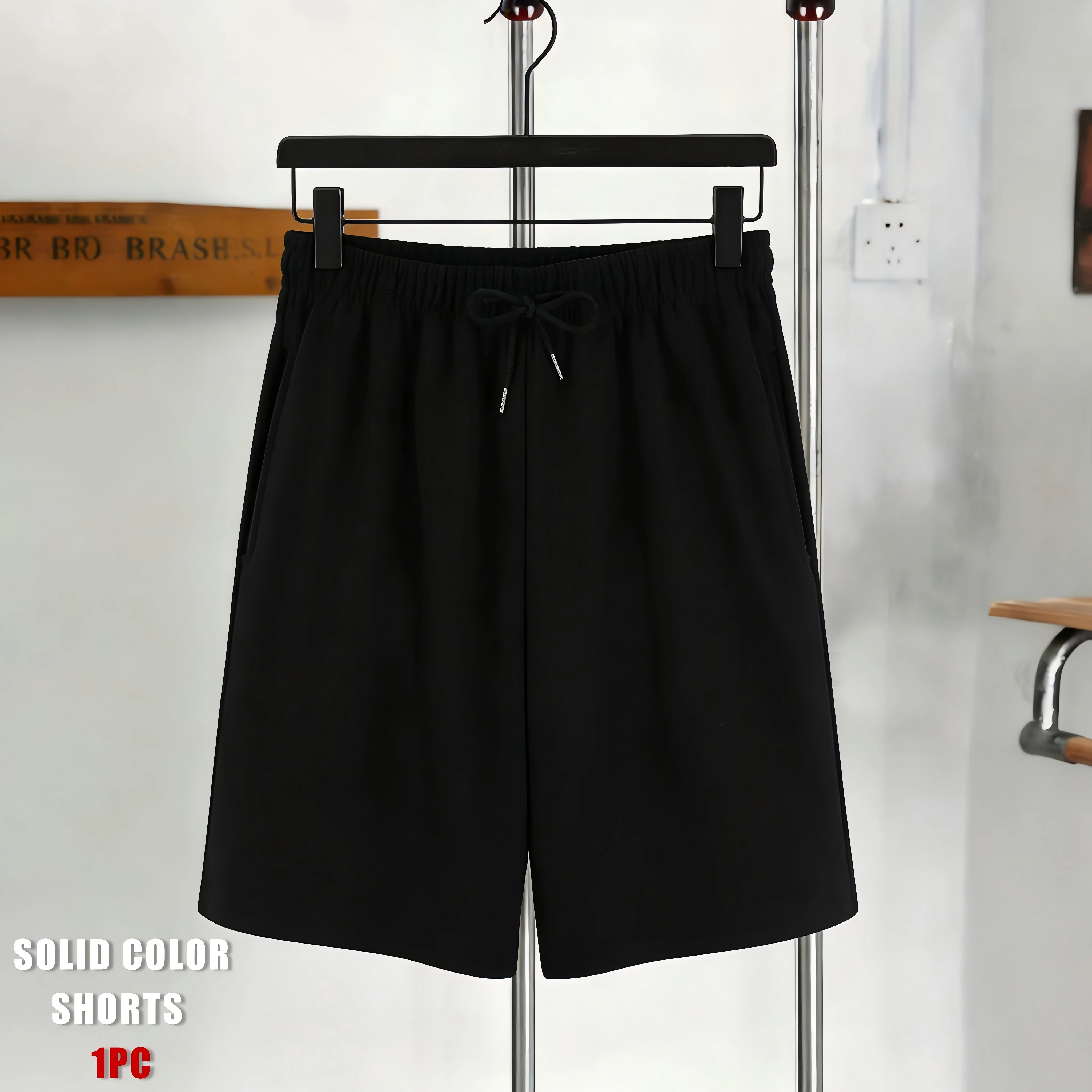 

Basics Shorts Men Drawstring Wide-leg Pants Fashion Breathable Summer Vintage Shorts Unisex Comfortable All-match Runningwear