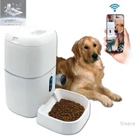 2023 smart pet products Mascotas app remote control microchip cat food dispenser wifi camera dog automatic pet feeder