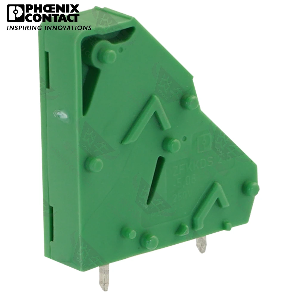 5.08mm Original Genuine Phoenix Contact Connector PCB Pull-back Spring Terminal Block 2 Pin ZFKKDSA 2.5 6.08 R 1905036 17.5A