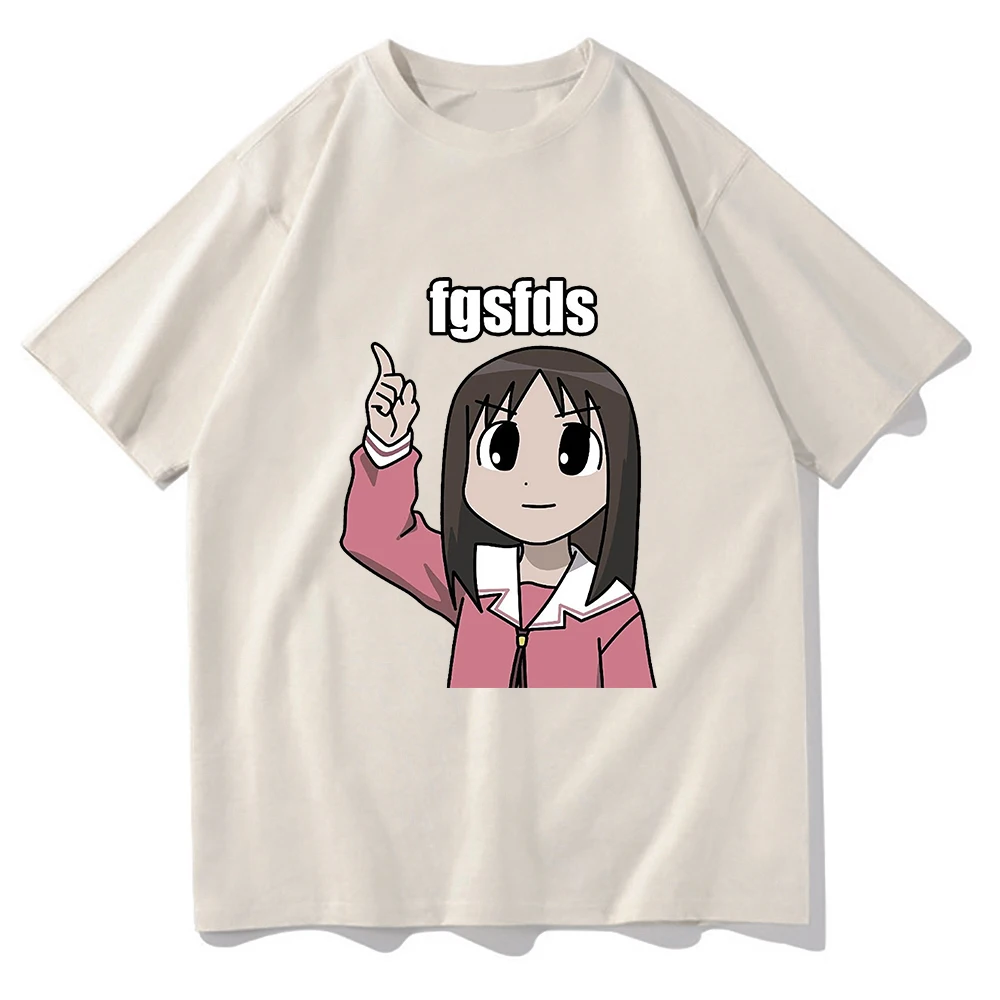 Osaka Autistic Fgsfds T Shirt Men Harajuku Funny Kawaii Ayumu Tshirt Unisex High Quality Anime Azumanga Daioh Cotton Tees Shirts