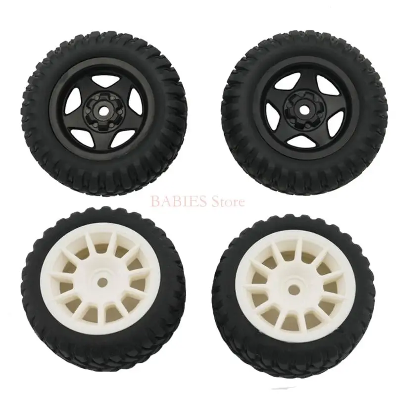 

C9GB 4Pcs 70mm Tires For SY1201 SY1202 High Speed Bike Parts Remote Control Car 70MM Rubber Tyres Wheel Hub Tires Replacement