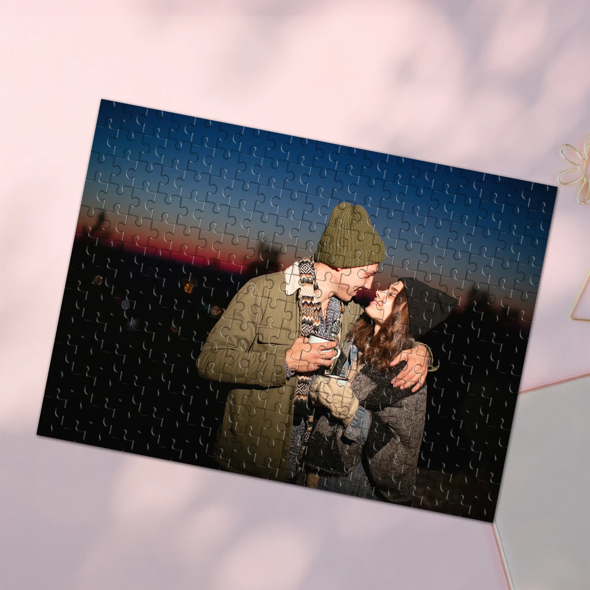 35/300/500/1000pcs Personalized Custom Photo Puzzle couple Family Friendly Intellectual Ornament Personalised Puzzle