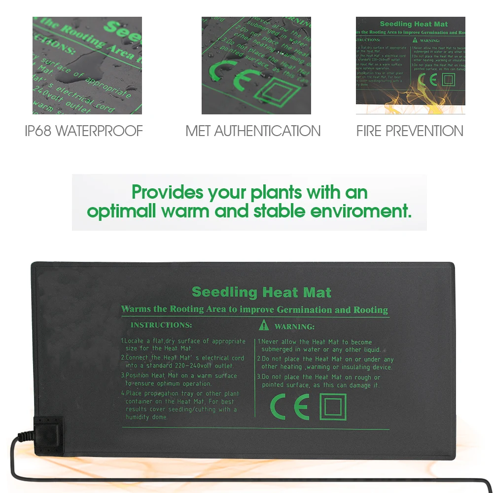 Seedlings Heating Pad Winter Cultivation Growth Heating Mat for Plant Hydroponic Seed Germination Propagation Garden Supplies