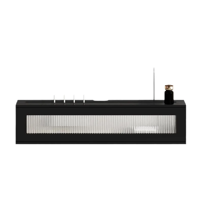 

wifi router box, wall-mounted wall, no punching, TV light cat shelf, solid wood cover ugly storage box