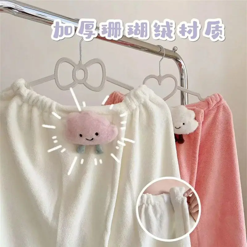 Cartoon Bath Skirt Household Women Non-Linting Large Towel Absorbent Quick-Drying Wearable Wrap Bathrobe Cute Bath Towel