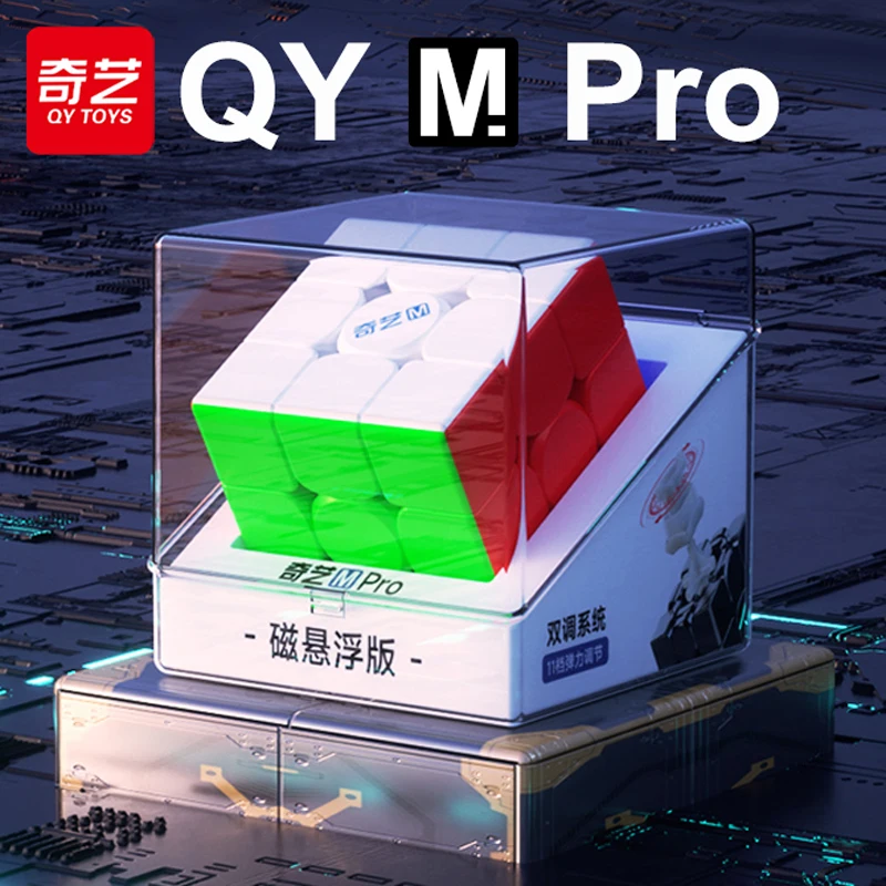 

QiYi Speedcube M Pro Maglev Magnetic Magic Cube 3x3 QY 3M Professional 3x3x3 Speed Puzzle 3×3 Children Toys Original Cubo Magico