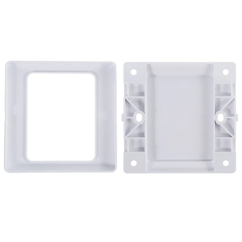 Electric Wall Socket Blank Cover Panel Whiteboard ABS Outlet Plate Bezel Dropshipping