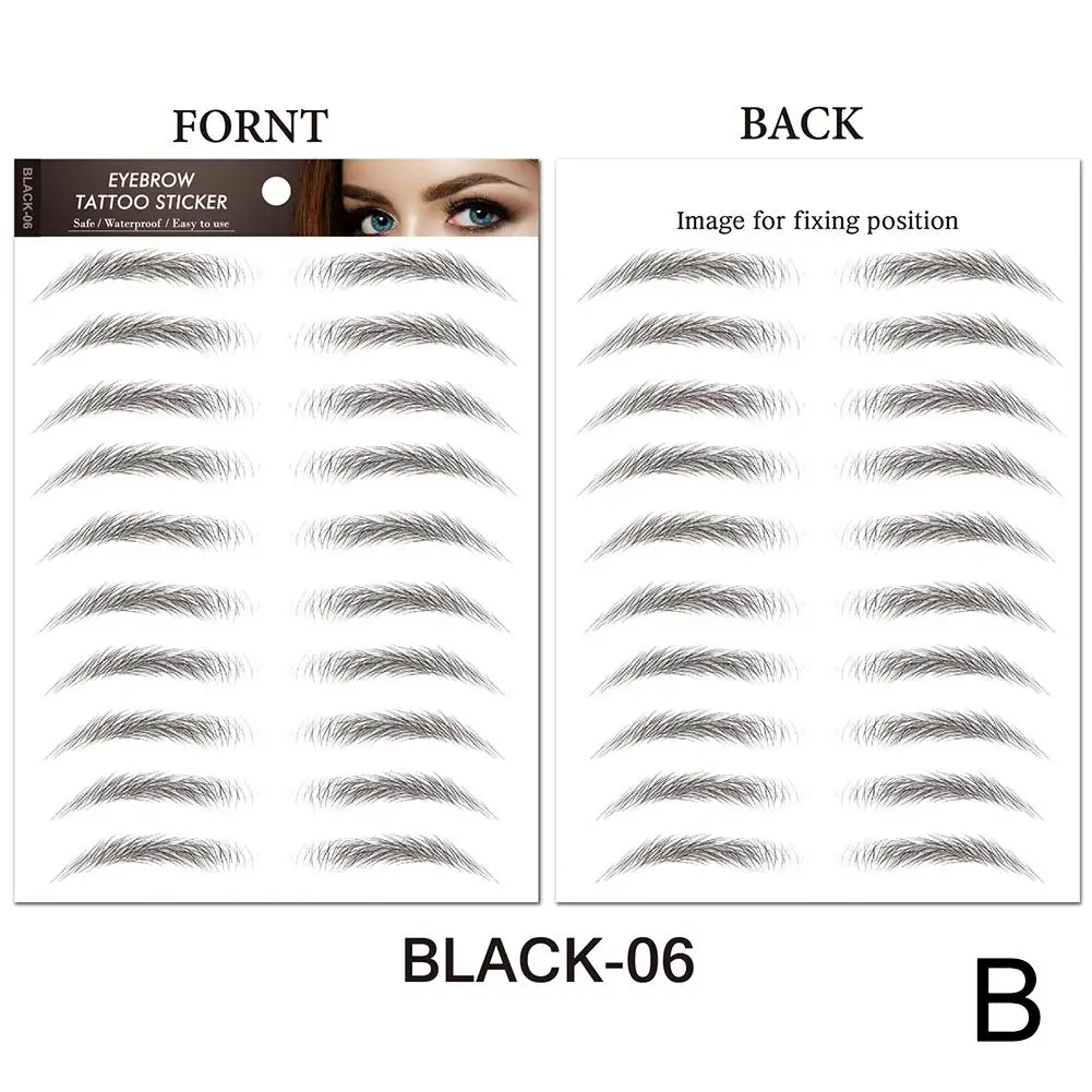 6D Hair Like Eyebrows Stickers for Authentic Look