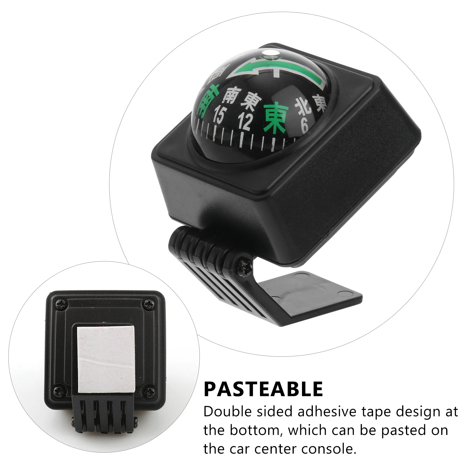 

Car Compass Ball Adjustable Viewing Angle Accurate Direction Dashboard Guide Tool For Cars Auto Accessories