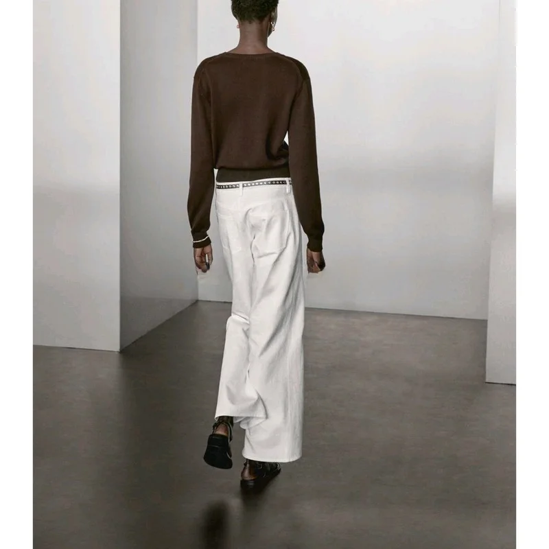 Spring Summer New Sle Women's Knitted Long Sve round Ne Open Front Skin-friendly Commuter Sle Polyester Fiber irt