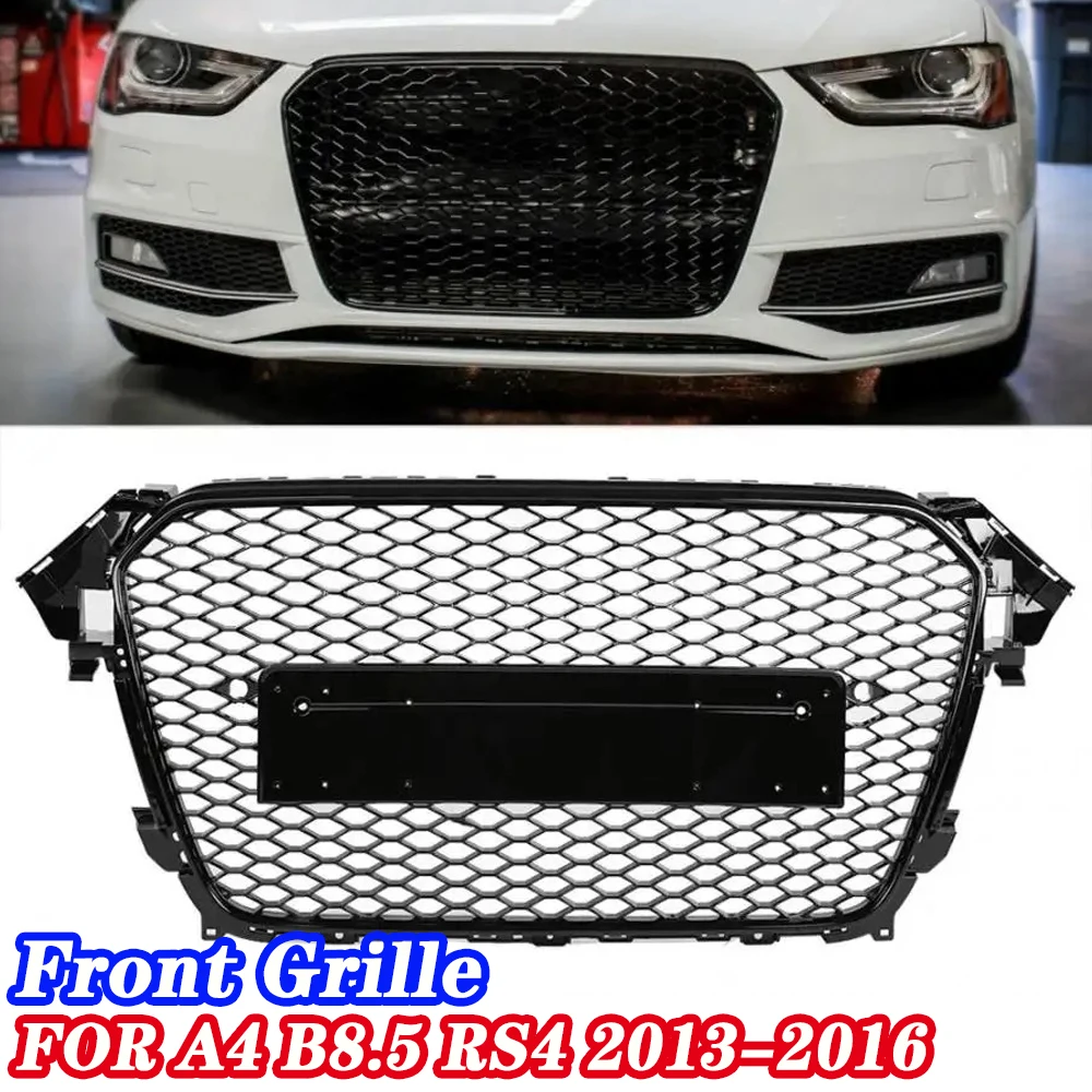 

Suitable for Audi A4 Modified RS4 No Standard Center Grid B8.5 S4 Bumper Front Grille 2013-2016