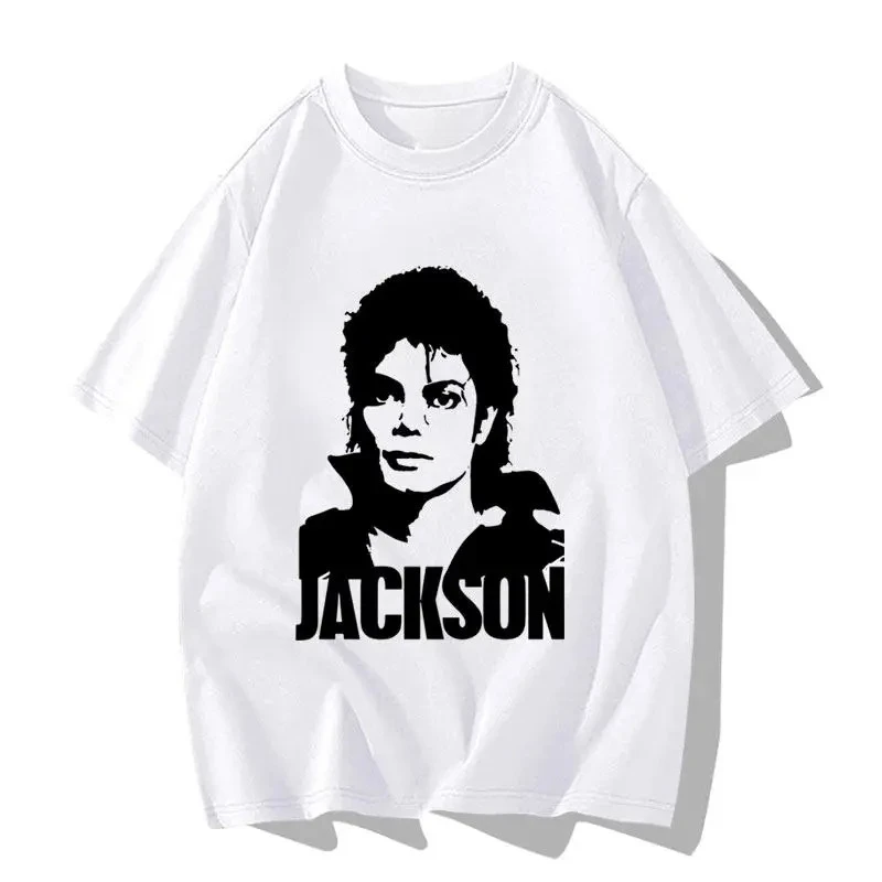Family Matching Oversize T‑Shirt Retro Pop Star Silhouette Portrait Bold Block Letter Front‑Print Music Streetwear Tee Tops