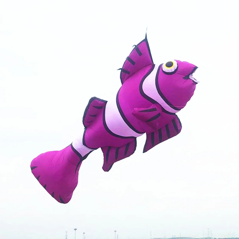 free shipping led fish kite for adults kite flying toys professional kites inflatable toys outdoor games and sports dragon fly