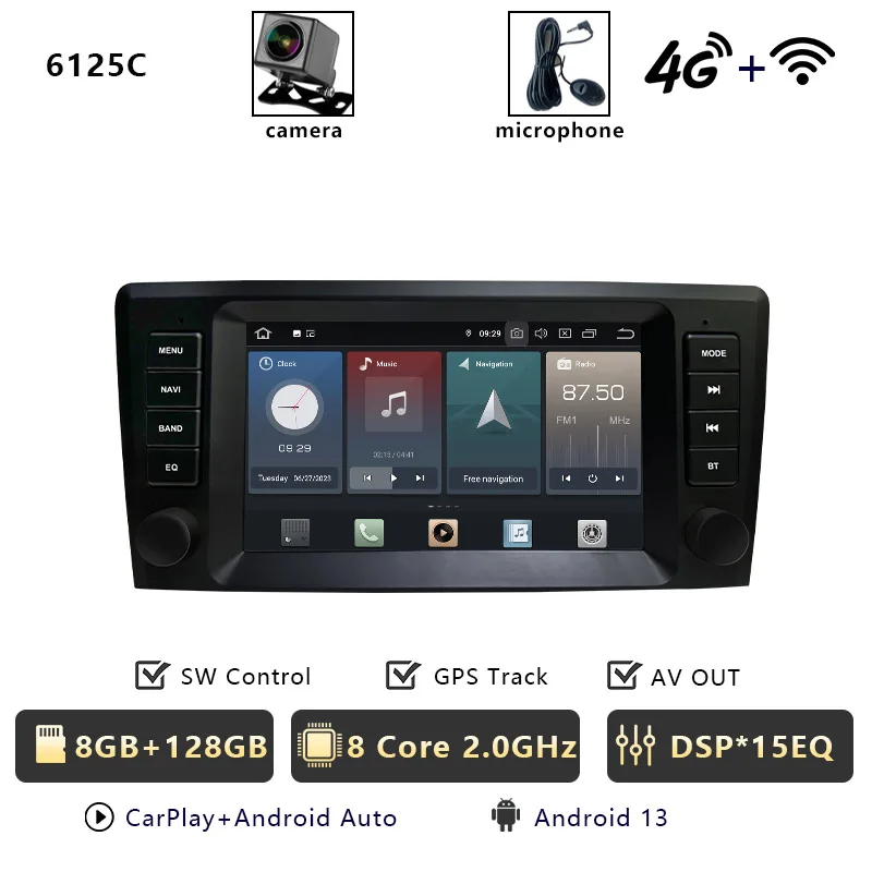 CHSTEK Autoradio 8 "Voor Volvo XC90 S60 XC70 S40 V40 V70 2000-2004 Multimedia Carplay Bluetooth WIFI 4G GPS OEM Stereo Android 13