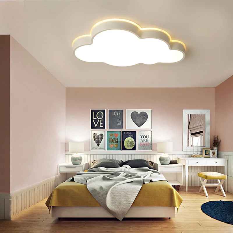 Modern New Living Room Bedroom Ceiling Lamp Children Room Study Ceiling Lamp Corridor Lighting Lamp LED Can Be Three Color Light