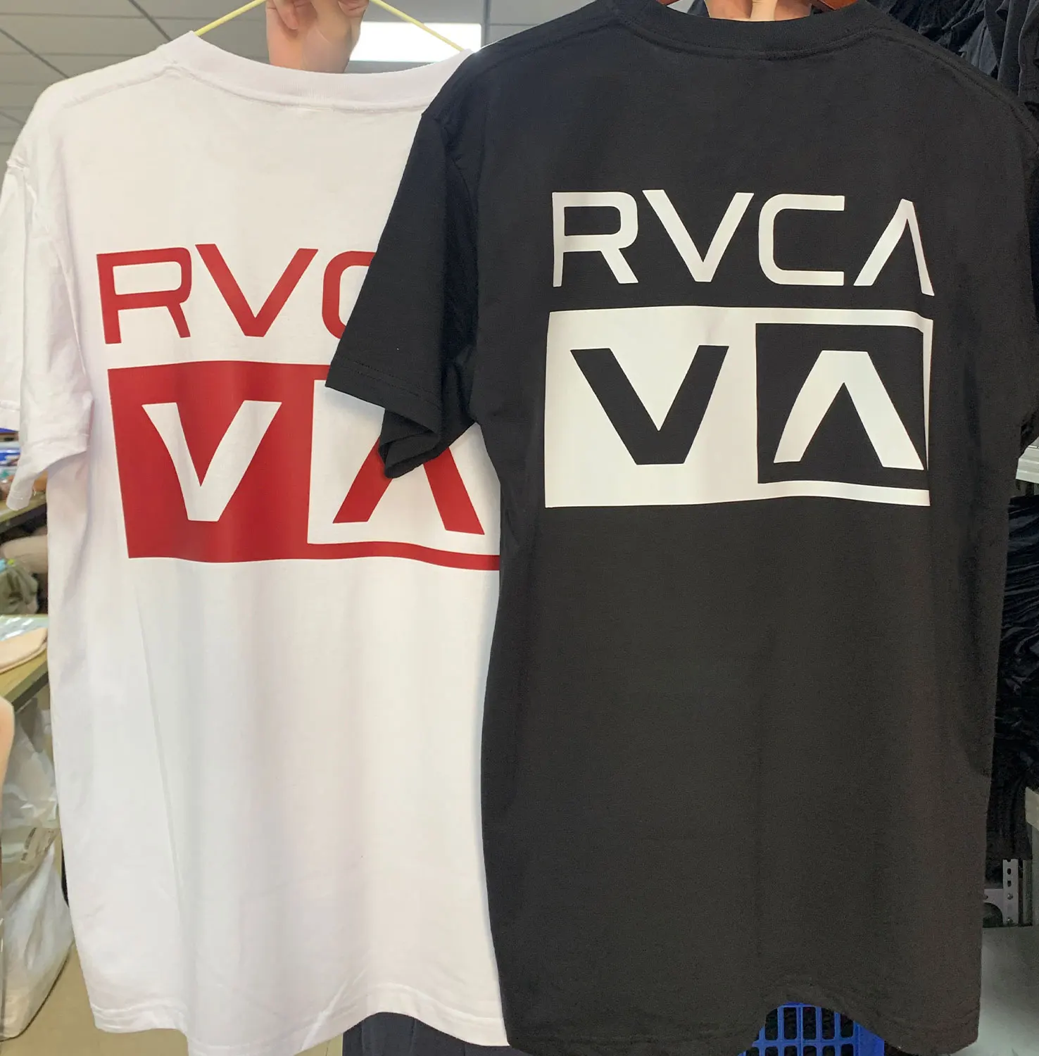 RVCA T Shirt Black Tee Summer Cotton Tshirt Summer Short Sleeve Fashion Men Women Design Brand T-shirt Top Streetwear Clothes