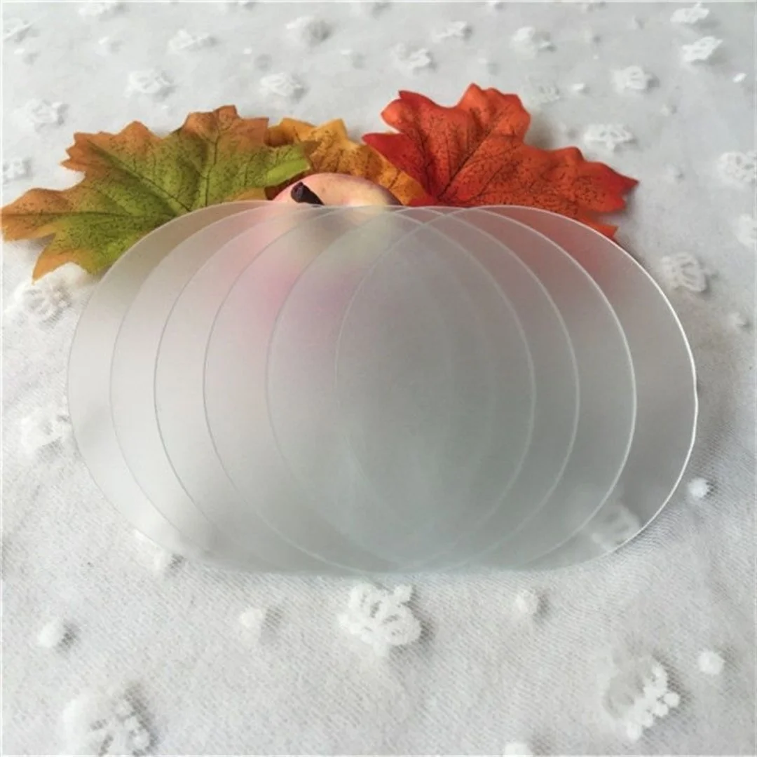 35-110mm Frosted Glass Diffuser Plate LED Flashlight Light Diffusion Sheet DIY Optical Lamp Accessory