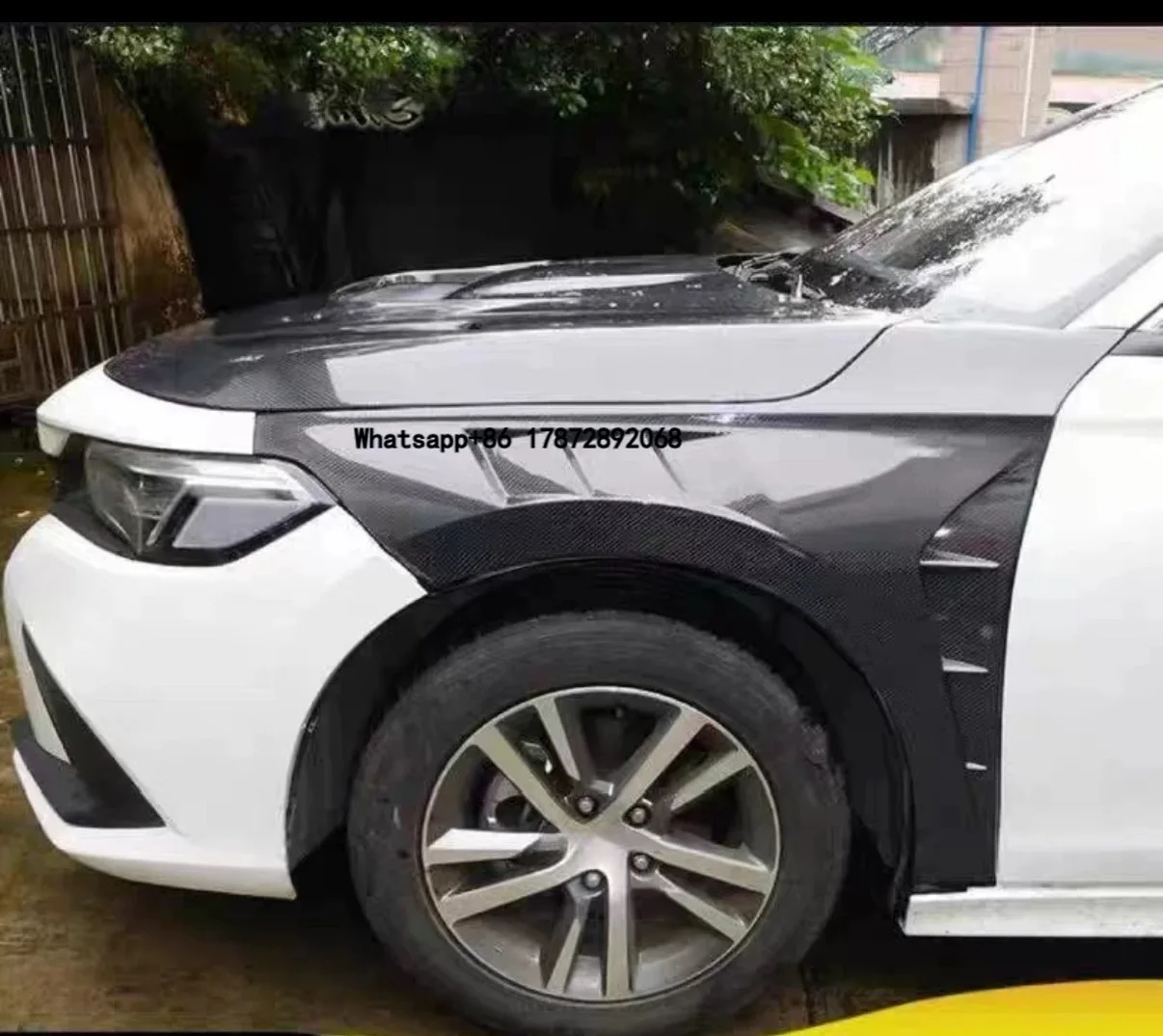 

for Civic 11th Gen 2021 2022 2023 2024 Car Body Kits Side Fenders Carbon Fiber Mud Guards Auto Exterior Accessories