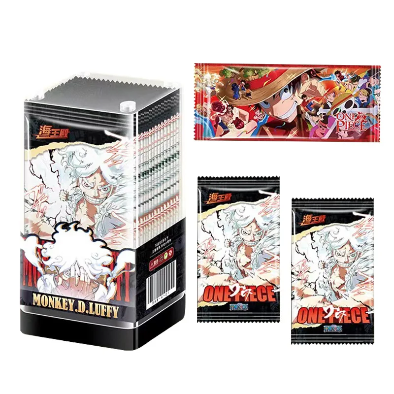 One Piece Collectible Cards Booster Box, Premium Anime TCG with Monkey D. Luffy Gear 5 & Straw Hat Crew by Haiwangdian