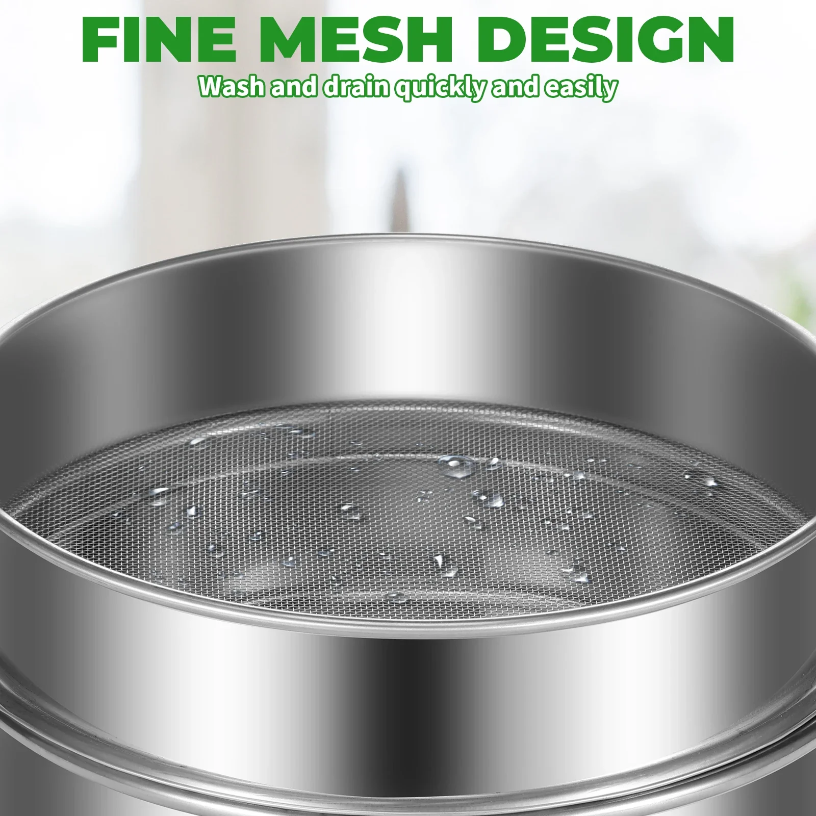 Seed Sprouter Tray Stainless Steel Sprouting Kit Stackable Seed Sprouting Tray Household Plants Germination Nursery Tray Seeder