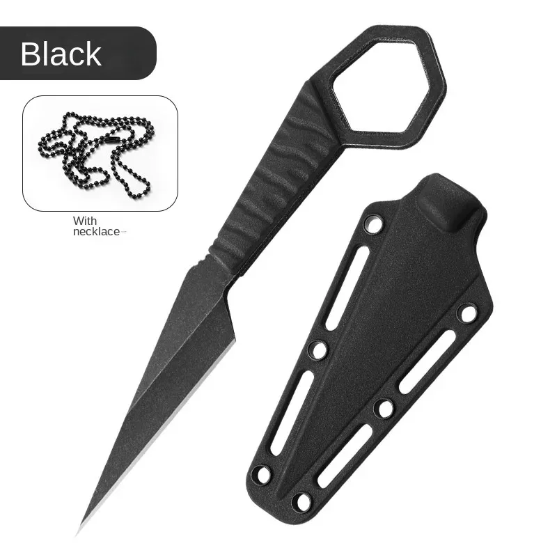 Cuchillo recto mini táctico con cordón para exteriores y pesca - imagen 2