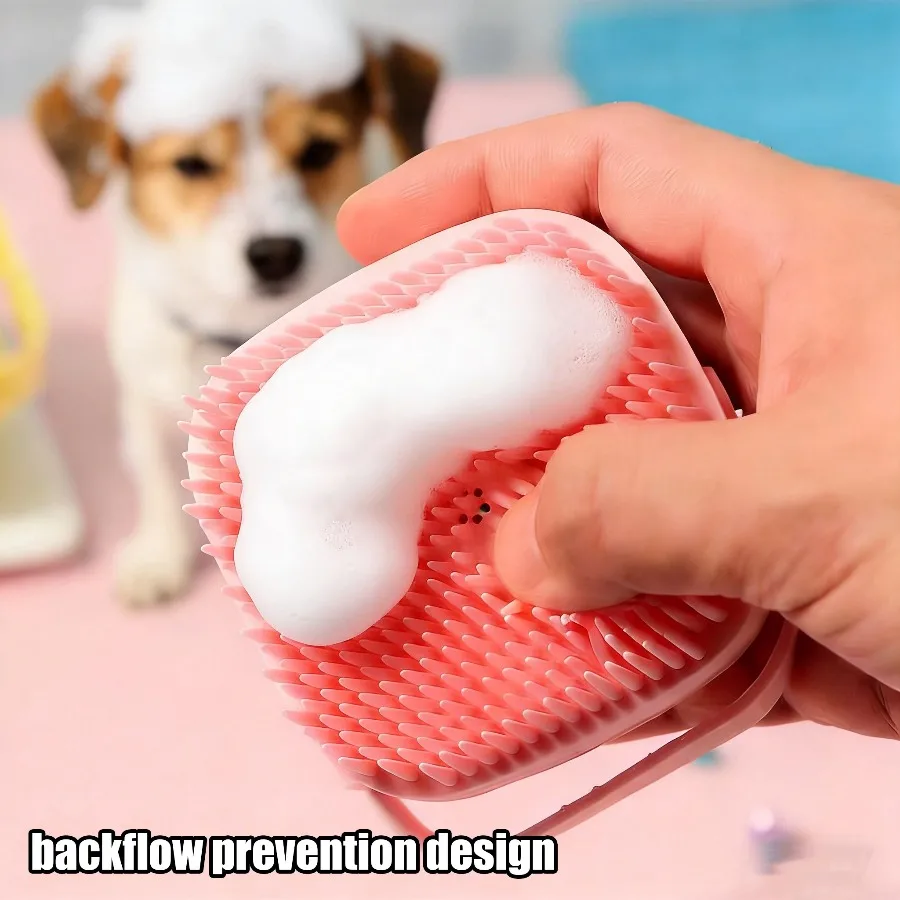 Pet Bath Gloves for Dogs & Cats, Soft Silicone Massage Brush Gloves for Grooming, Bathing & Fur Cleaning - Image 3