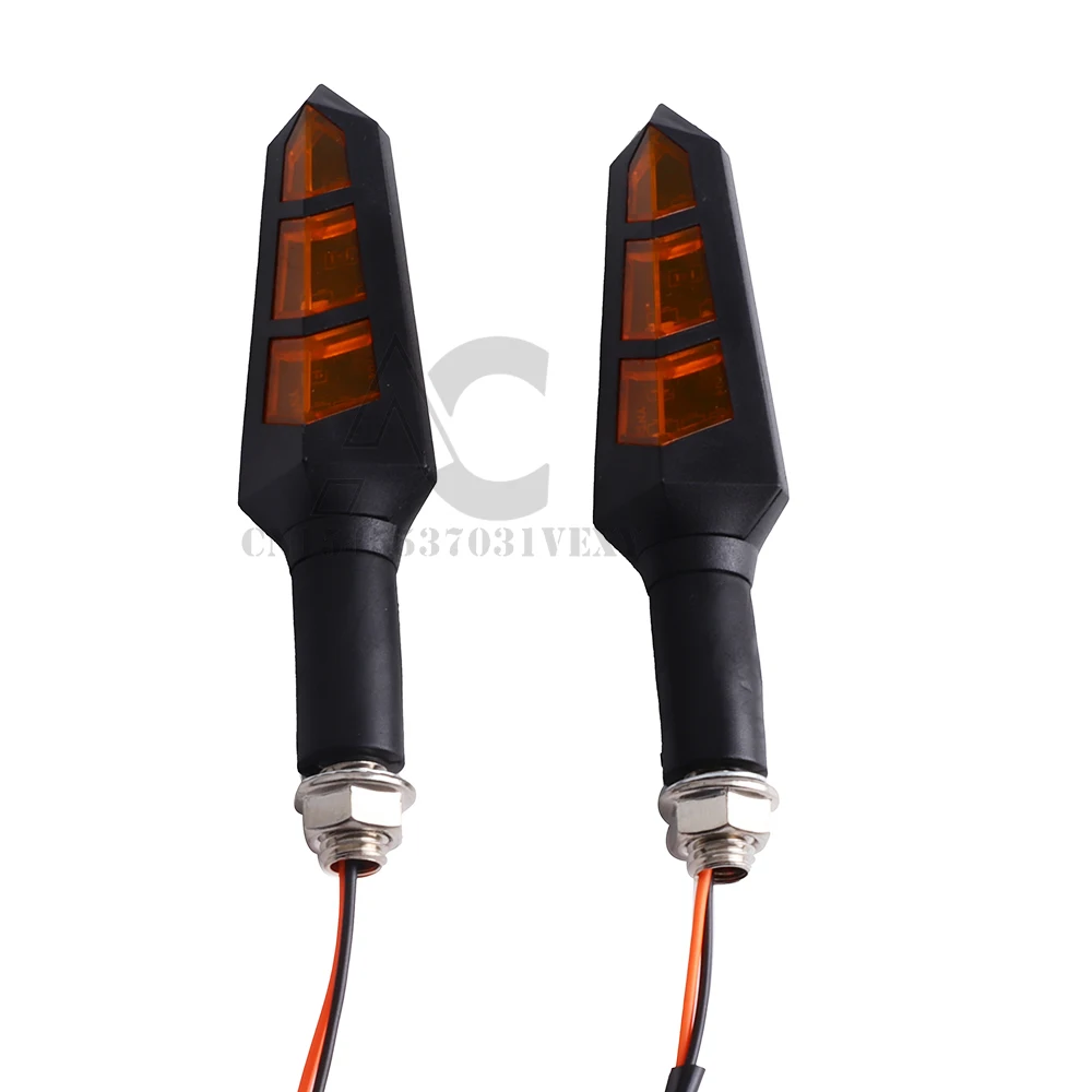 2PCS LED Turn Signals Indicator Motorcycle Flasher Arrow Motorcycle Turn Signals Light Motorcycle Light For Honda Yamaha